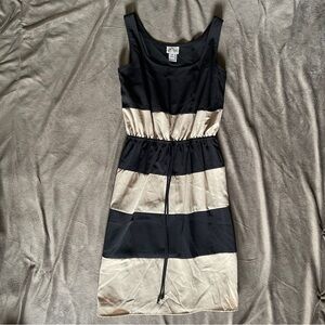 4 for 16& Sweet Storm Black and Cream Midi Dress